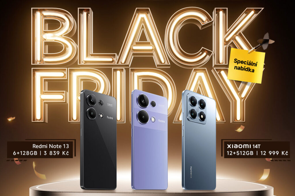 Xiaomi Black Friday: Slevy až 5 000 Kč na špičkové technologiePraha, Česká republika, 30. října 2024 - Xiaomi, přední světová společnost v oblasti spotřební elektroniky a výroby mobilních telefonů, láká na tradiční Black Friday se slevami až 5 000 Kč. Zlevněný bude kompletní průřez portfoliem, od mobilních telefonů až po AIoT produkty. Akce bude probíhat na www.mi.com/cz, www.mistore.cz a u vybraných prodejců od 1. do 30. listopadu 2024 (nebo do vyprodání zásob). Některé slevy jsou však v platnosti již od 30. října 2024. Mezi zlevněnými produkty naleznete oblíbené bestsellery, včetně řady Xiaomi 14T, Redmi Note 13, nositelných produktů, včetně sluchátek a chytrých hodinek, a široké nabídky produktů do domácnosti, jako jsou například robotické vysavače, televizory či monitory. Smartphony s výraznou slevou Ať už jste milovníkem technologií, vášnivým hráčem mobilních her či jen sháníte dostupný telefon, který bude stíhat vaše každodenní tempo, nyní je ten správný čas se po něčem poohlédnout. Můžete tak totiž udělat radost nejen sobě, ale i své peněžence! Slevy dostihly oblíbenou řadu Redmi Note 13, která je navržena tak, aby splňovala různé fotografické potřeby, a může se pochlubit všestranným systémem fotoaparátů. Vyznačuje se elegantním designem a vysoce kvalitním displejem pro lepší uživatelský zážitek a pohlcující zobrazení. Základní model Redmi Note 13 pořídíte v rámci Black Friday místo 4 799 Kč za 3 839 Kč a při koupi Redmi Note 13 Pro ušetříte 1 300 Kč. Xiaomi 14T a Xiaomi 14T Pro se mohou pochlubit špičkovými fotoaparáty s optikou od legendární německé společnosti Leica. Díky jedinečným schopnostem při slabém osvětlení zachytí tyto mobily úchvatné noční scény a živé městské scenérie s mimořádnou čistotou. K tomu všemu mají elegantní design, výkonné procesory MediaTek a ohromující AMOLED displeje, díky kterým si poradí i s graficky náročnějšími hrami. Xiaomi 14T (12 + 512 GB) bude z 16 999 Kč zlevněno na skvělých 12 999 Kč. Výkonnější verzi Xiaomi 14T Pro seženete od 16 499 Kč. Zlevněna bude i žhavá novinka, Xiaomi MIX Flip, jež místo 31 999 Kč pořídíte za 26 999 Kč. MIX Flip je poháněn nejnovějším systémem Xiaomi HyperOS a poskytuje bezproblémový uživatelský zážitek na vnitřním i vnějším displeji. Díky profesionální optice Leica a výkonu na úrovni vlajkové lodi odpovídá standardům neskládacích telefonů a nabízí výjimečnou funkčnost v kompaktním provedení. Jednička mezi robotickými vysavači za 9 399 Kč! Toužíte po pořádném pomocníkovi do domácnosti, který vás zbaví strastí s péčí o podlahy? Zkuste se podívat na Xiaomi Robot Vacuum X20+, který za vás nejenom vysaje, ale i vytře. Disponuje výkonnou základní stanicí, inteligentním plánováním trasy a laserovou navigací, díky které se obratně vyhne překážkám. Jeho původní cena činí 11 999 Kč. Velký obraz za zlomek ceny O naprosté pohlcení se postará řada televizorů Xiaomi TV A Pro 2025 s QLED technologií, 4K rozlišením, bezkonkurenčními barvami a širokou škálou rozměrů. V rámci akce je dostupná od 7 699 Kč. Do herního světa vás pak vtáhne 34“ zakřivený herní monitor Xiaomi Curved Gaming Monitor G34WQi, jež se pyšný Ultra Wide QHD rozlišením, obnovovací frekvencí 180 Hz a dobou odezvy 1 ms. Od 1. listopadu bude k mání za super cenu 6 499 Kč. Ulovte si zlevněný kousek ještě v říjnu! Pro nedočkavce si Xiaomi připravilo vlnu slev, která startuje už 30. října. Ta se týká například výše zmíněné televize Xiaomi TV A Pro 2025, či sluchátek Redmi Buds 5 Pro s aktivním potlačením hluku a s až 38hodinovou výdrží baterie s nabíjecím pouzdrem. Ty je možné místo 1 799 Kč získat za 1 349 Kč. Stylový fitness náramek Xiaomi Smart Band 8, nyní za 739 Kč, nabízí více než 150 sportovních režimů a stovky módních ciferníků. Stane se tak elegantním, ale zároveň užitečným doplňkem. Hodinky Xiaomi Watch 2 Pro s operačním systémem Wear od společnosti Google nabízejí chytré, stylové a efektivní zážitky. Kombinují bleskový výkon s dlouhou výdrží baterie, vylepšeným displejem a designem, který splňuje požadavky na zdraví a fitness. Ke koupi jsou od 4 299 Kč (oproti původní ceně 4 999 Kč). Od 30. října 2024 je možné zakoupit i Xiaomi Robot Vacuum S20+ za 6 499 Kč místo 7 299 Kč. Tento chytrý pomocník se postará o vysávání a vytírání, a díky 5 200mAh baterii zajistí až 170 minut nepřetržitého úklidu. 