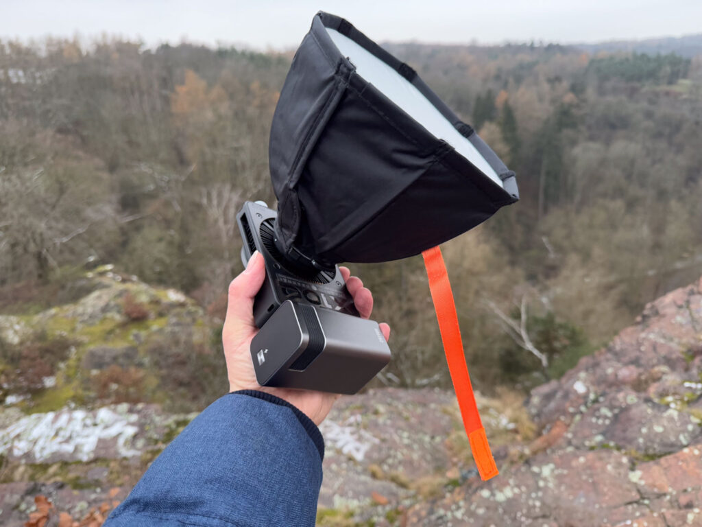 Zhiyun Molus X100 LED světlo - recenze - světlo a mini softbox